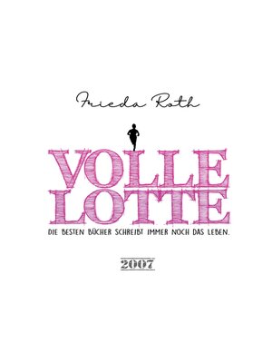 cover image of Volle Lotte